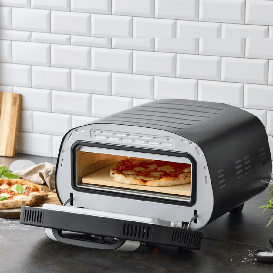

Pizzaovn elektrisk 2200 watt Sort/Sølv